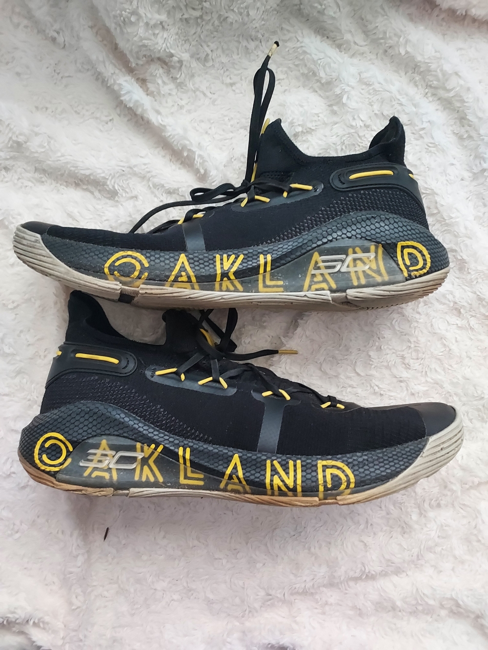 Under Armour Curry 6 Thank You Oakland Basketball Shoes Size 16 #3020612 006